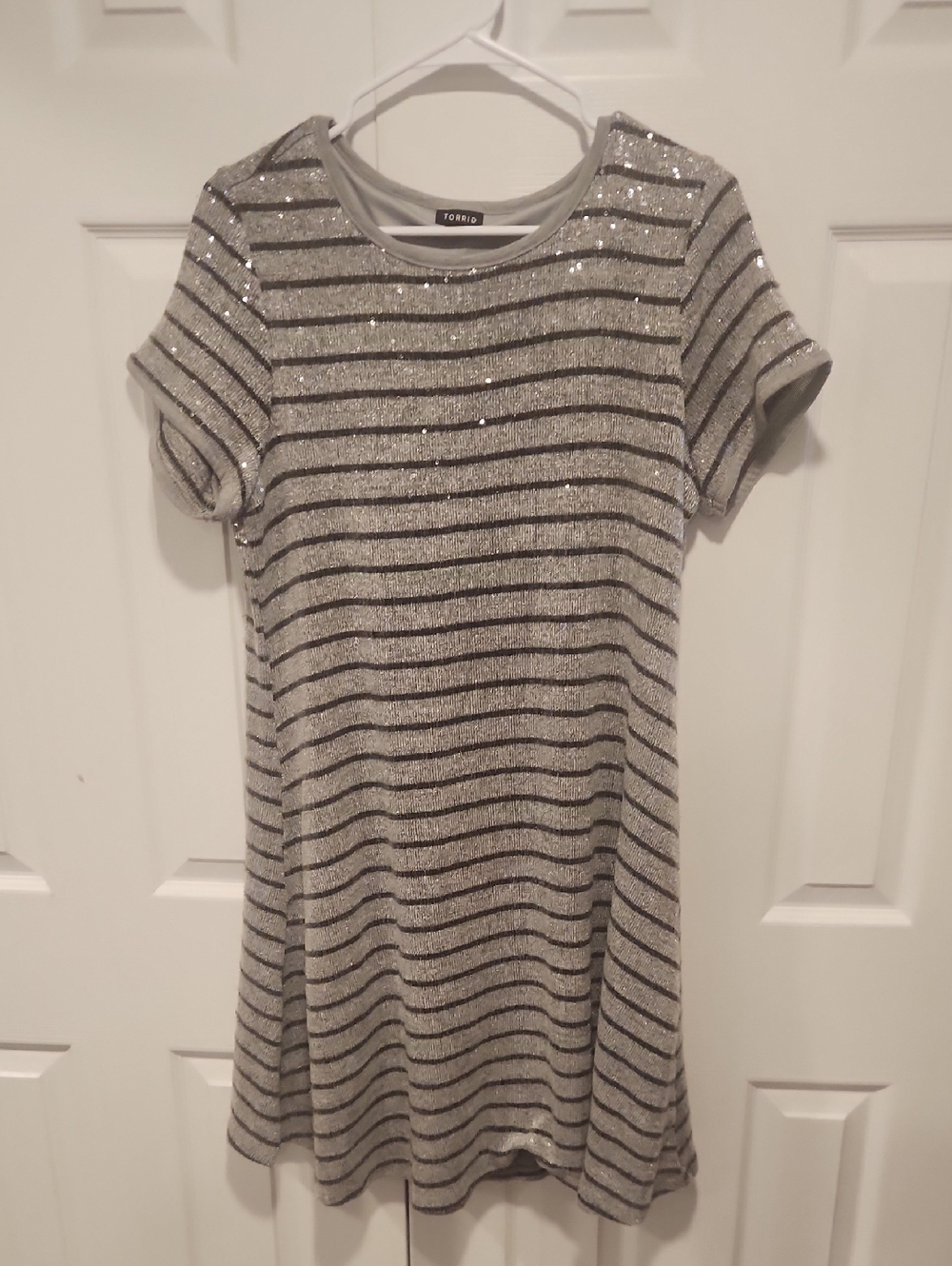 Torrid Mini Sequin Tshirt Dress